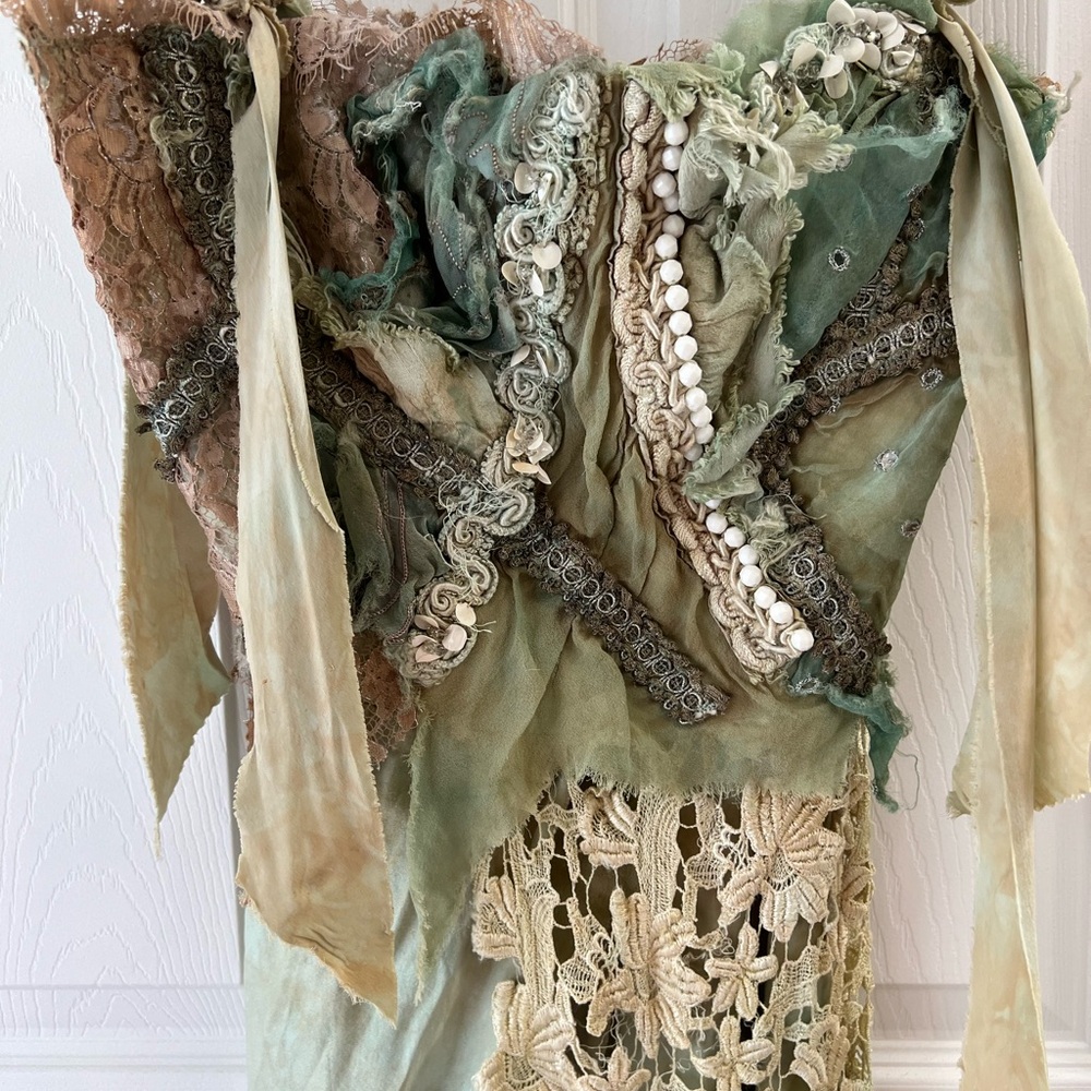 Sea green beautiful custom made top